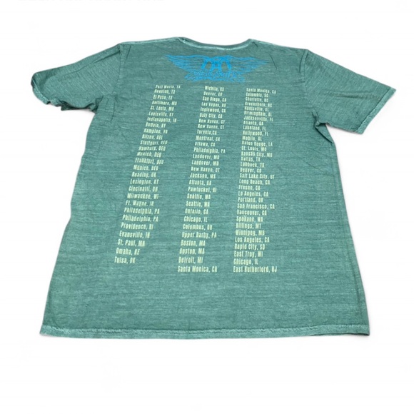 Aerosmith Green Graphic Tee with Unique Design - Picture 4 of 5